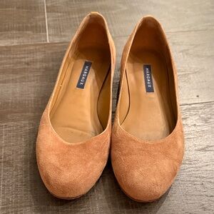 Margaux Suede Ballet Flats in Tan